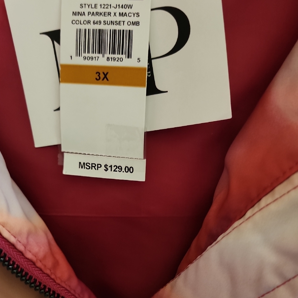 Parker Pink and Purple Puffer Jacket with Quilted Design - Picture 5 of 7